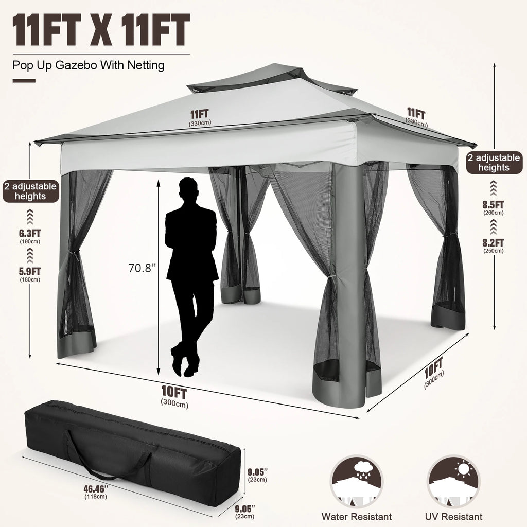 11x11ft Pop Up Gazebo