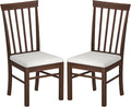 Farmhouse Wooden Dining Chairs Set of 2