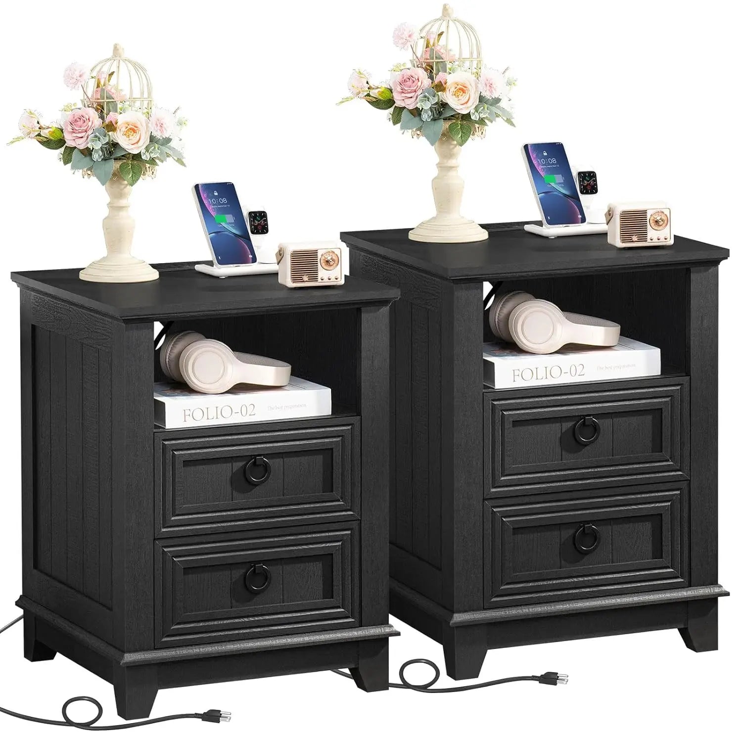 18" Farmhouse Nightstand