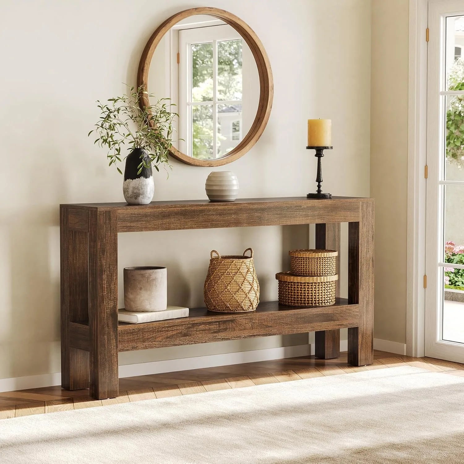 63" Narrow Long Console Table