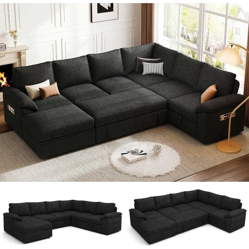 108 Inch Sectional Sleeper Sofa