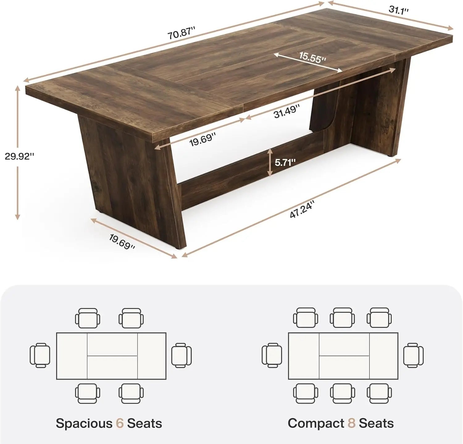 Farmhouse Dining Room Table