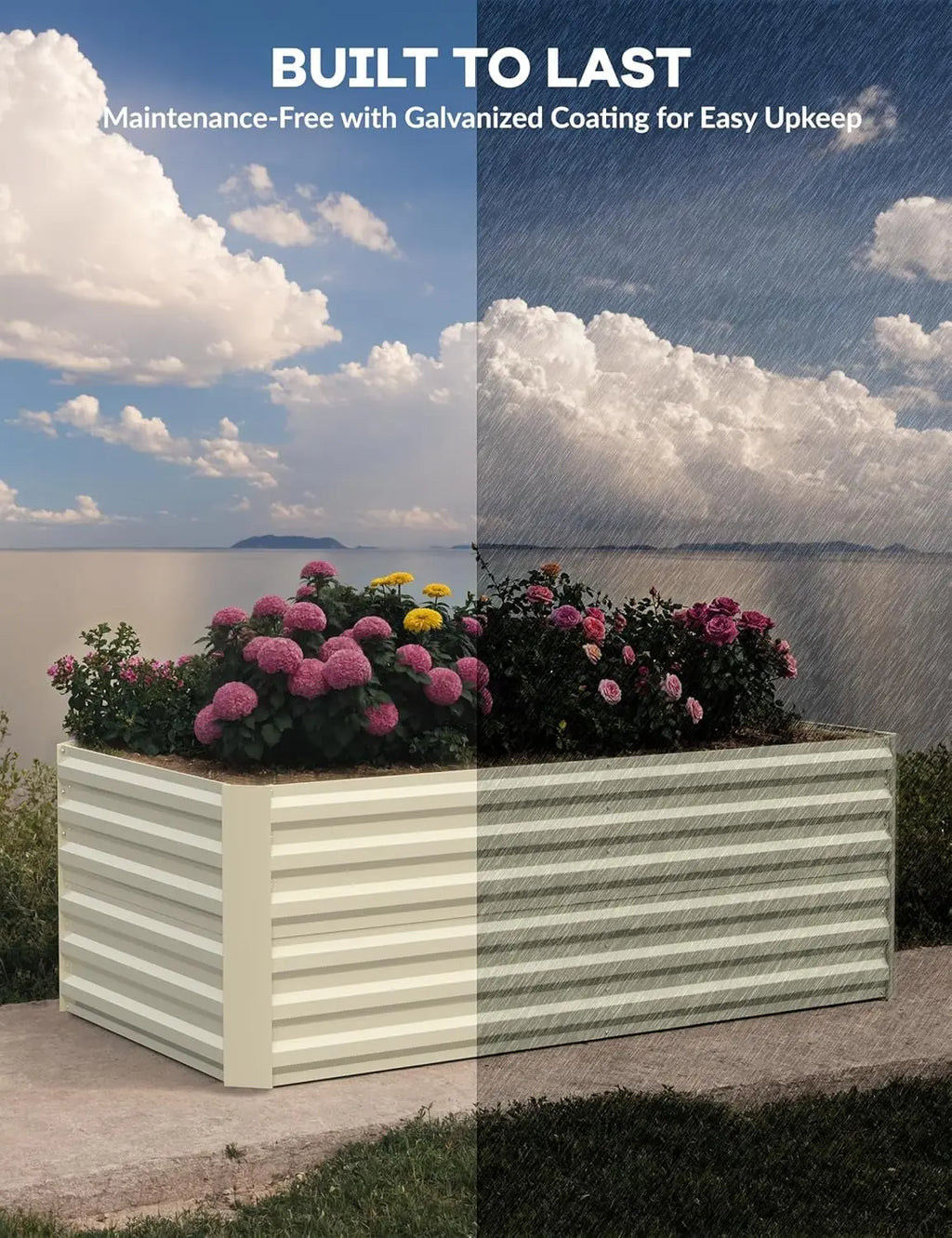 Rustproof Galvanized Raised Garden Bed