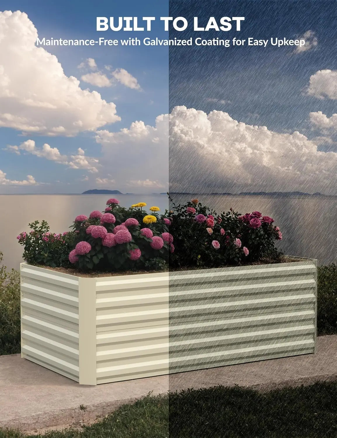 Rustproof Galvanized Raised Garden Bed