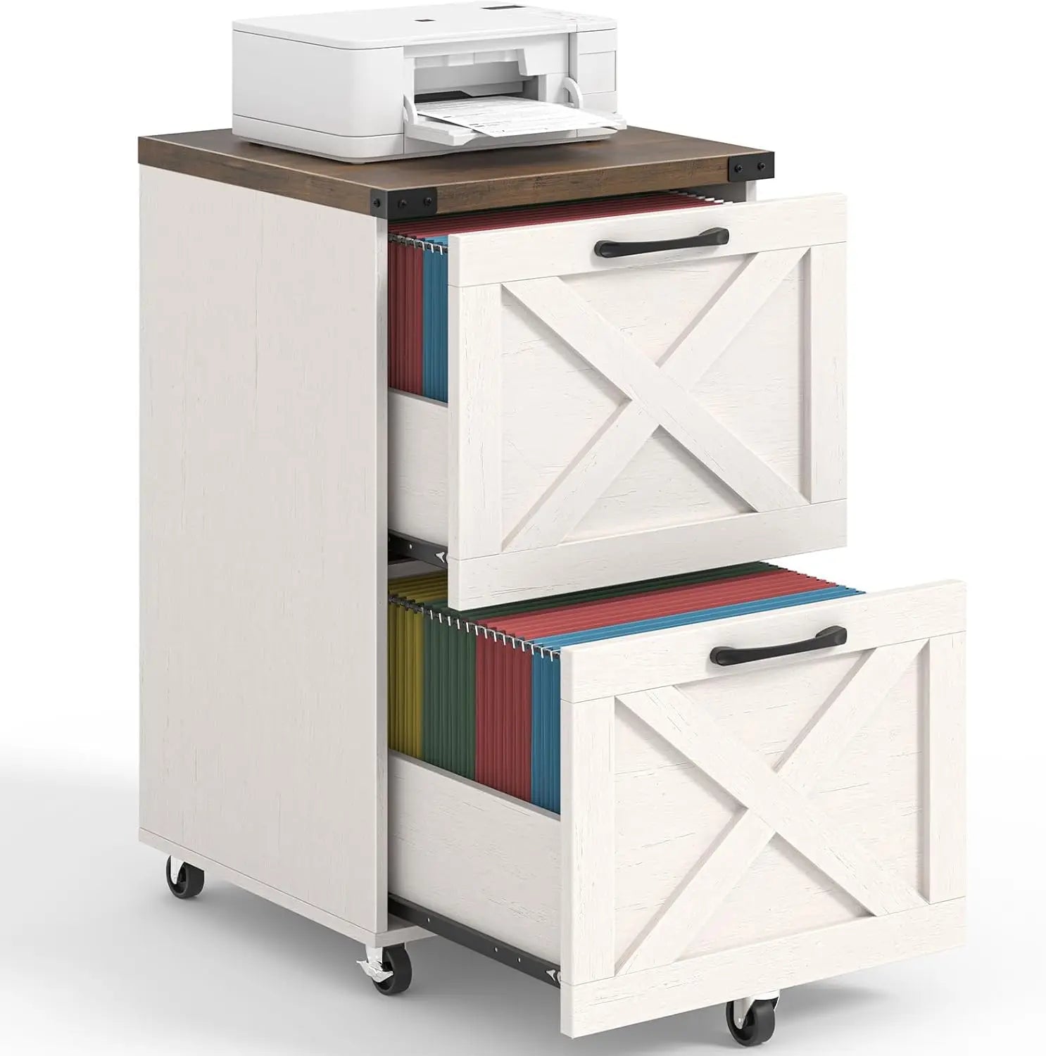 Farmhouse 2 Drawer Small File Cabinet