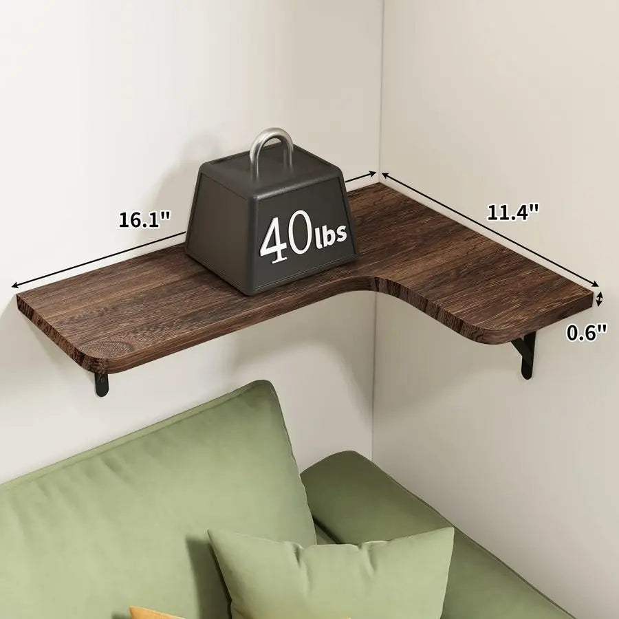 Corner Floating Shelves for Wall