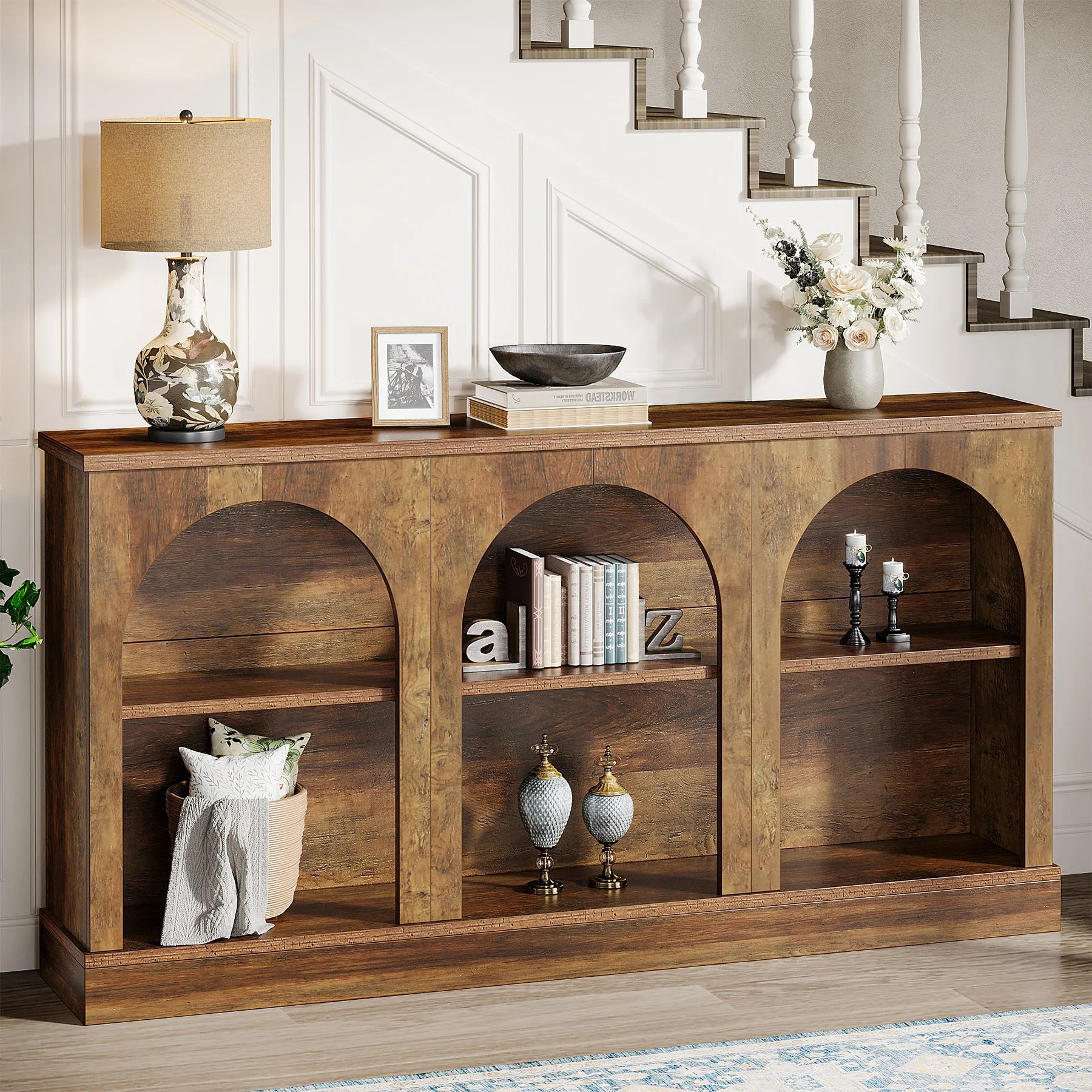 Farmhouse Console Table, 63-Inch