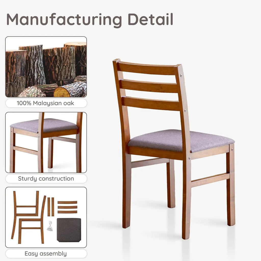 Modern Farmhouse Kitchen Dining Room Chair Set of 4