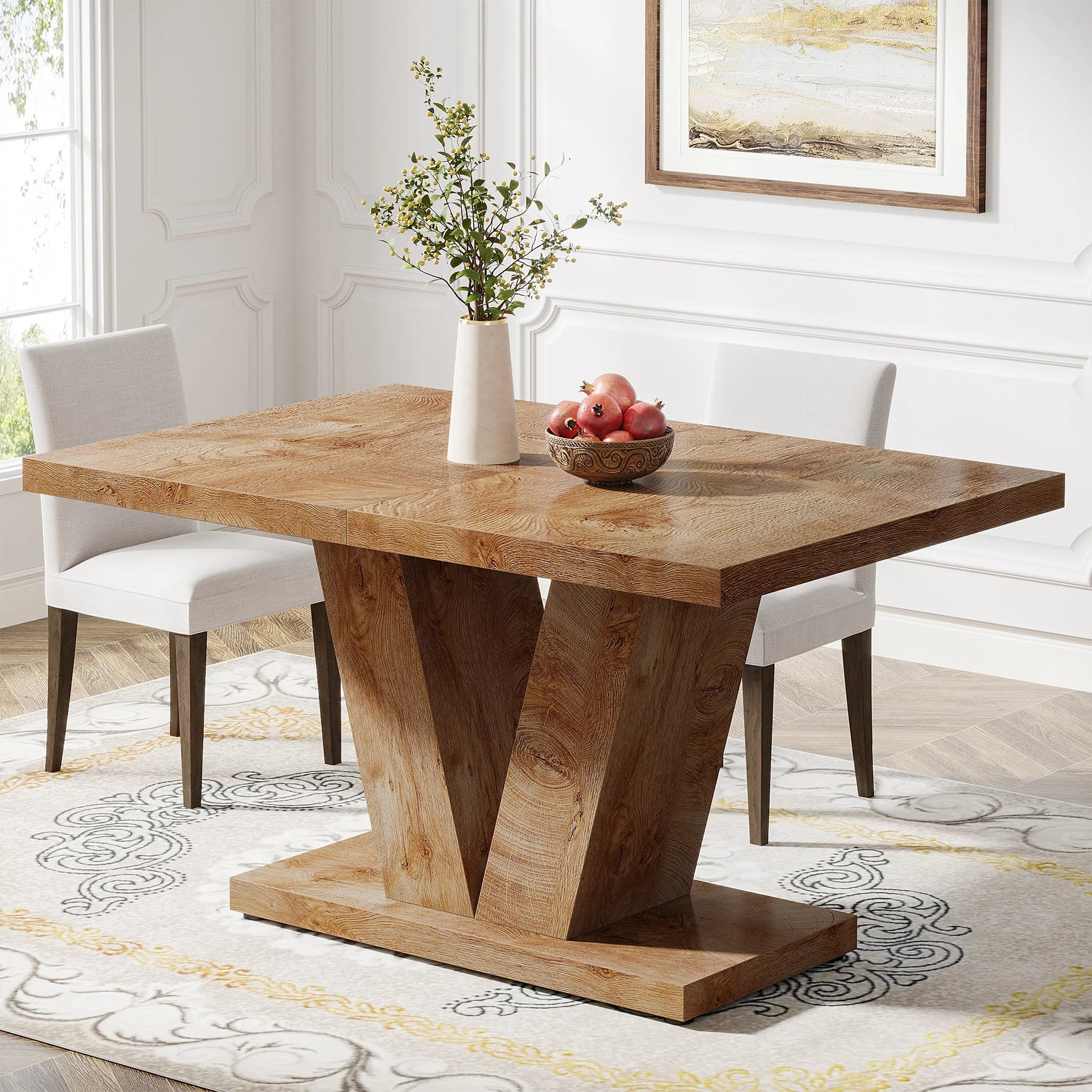 Farmhouse 47-Inch Dining Table for 4-6