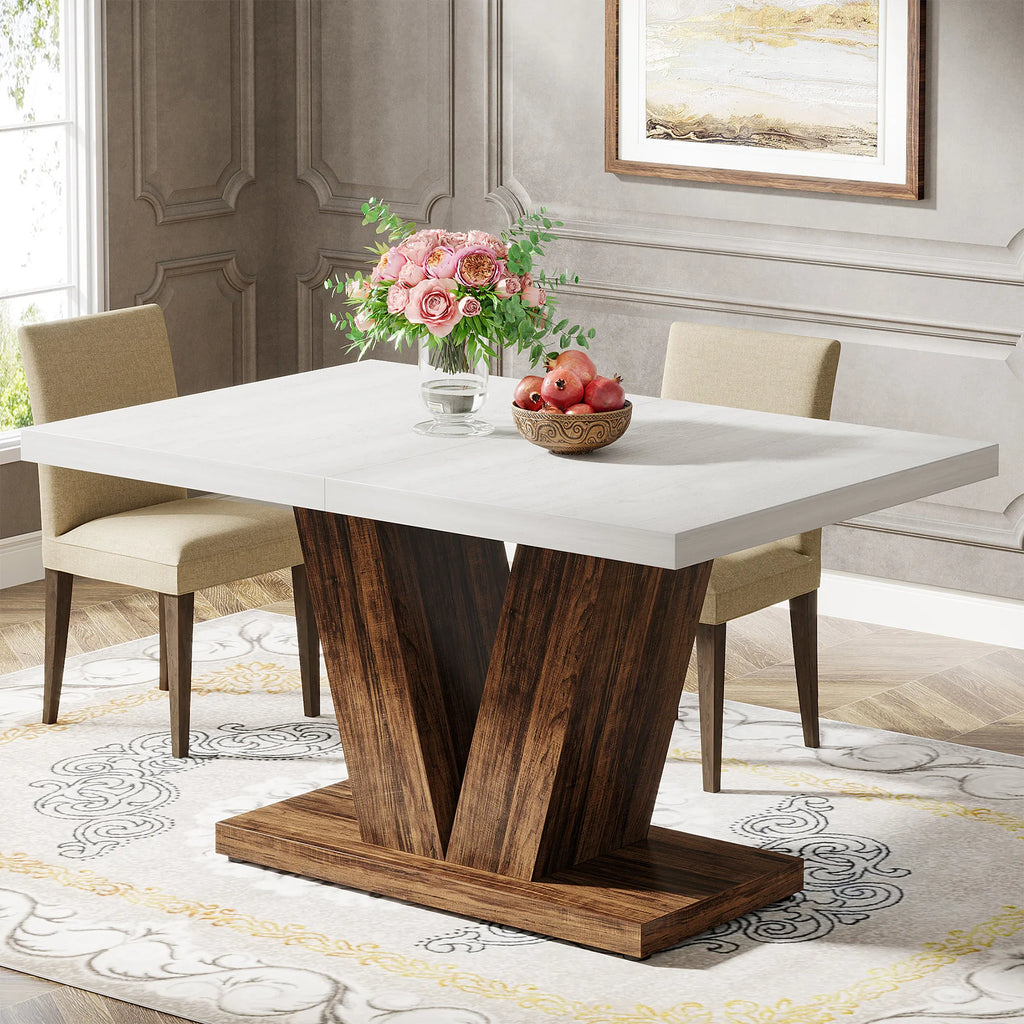 Farmhouse 47-Inch Dining Table for 4-6
