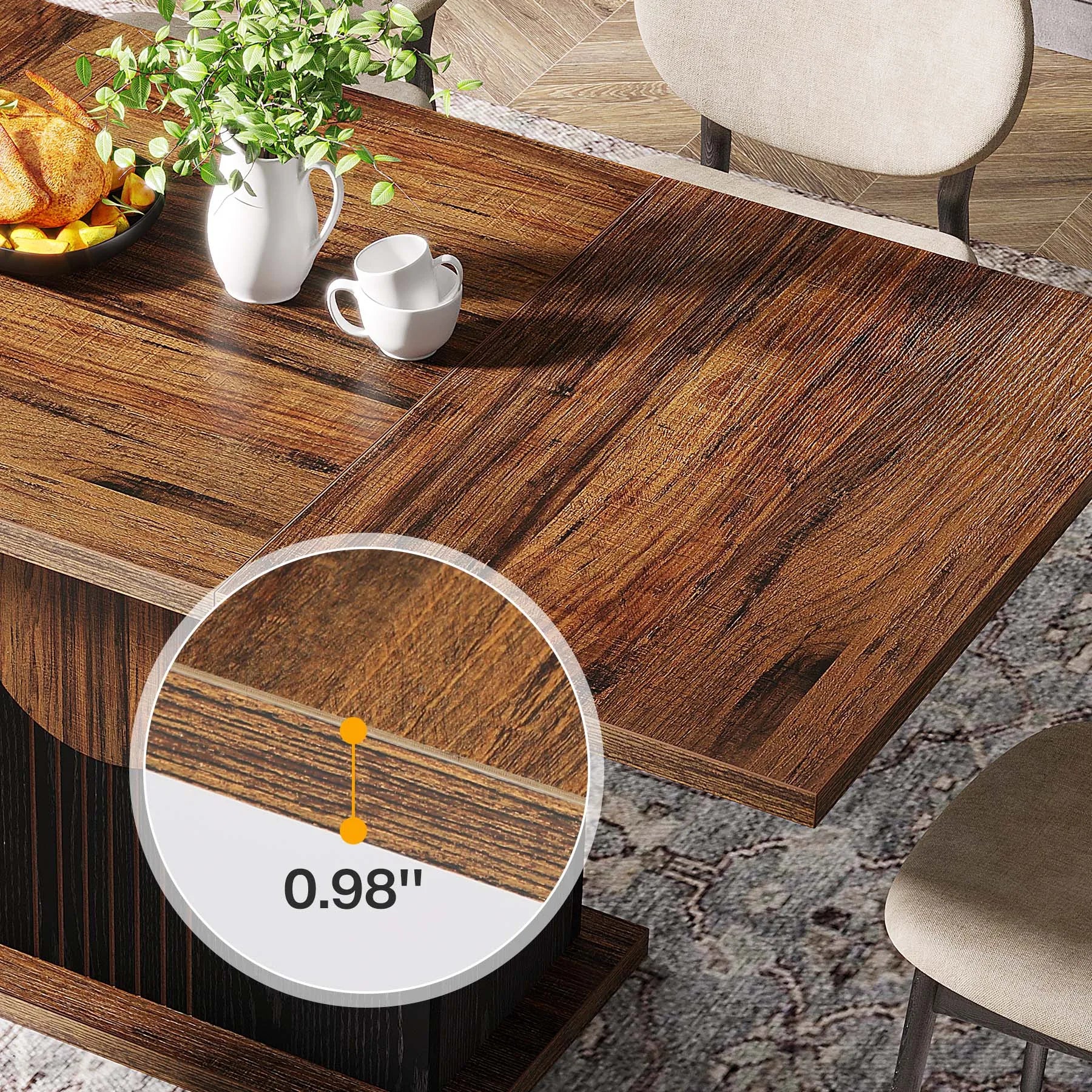 55" Rectangular Dining Table