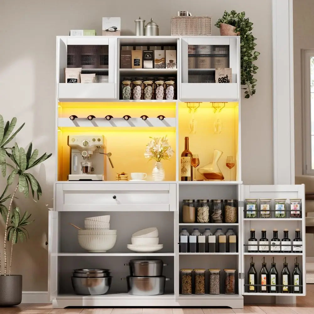 Tall Kitchen Pantry Storage Cabinet