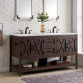 60" Farmhouse Bathroom Vanity with Double Sink