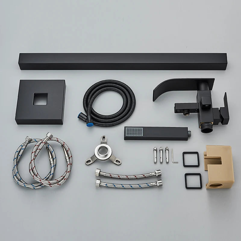 Floor Standing Bathtub Faucet with Shower Set