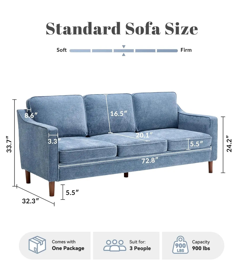 80" Chenille Sofa