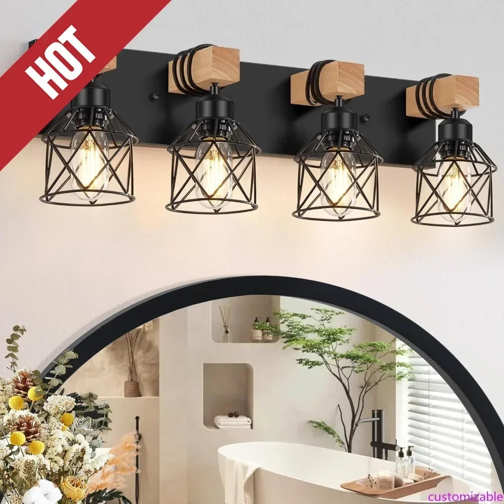 Rustic Bathroom Vanity Light Fixture