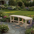 Solid Wood Fire Pit Bench