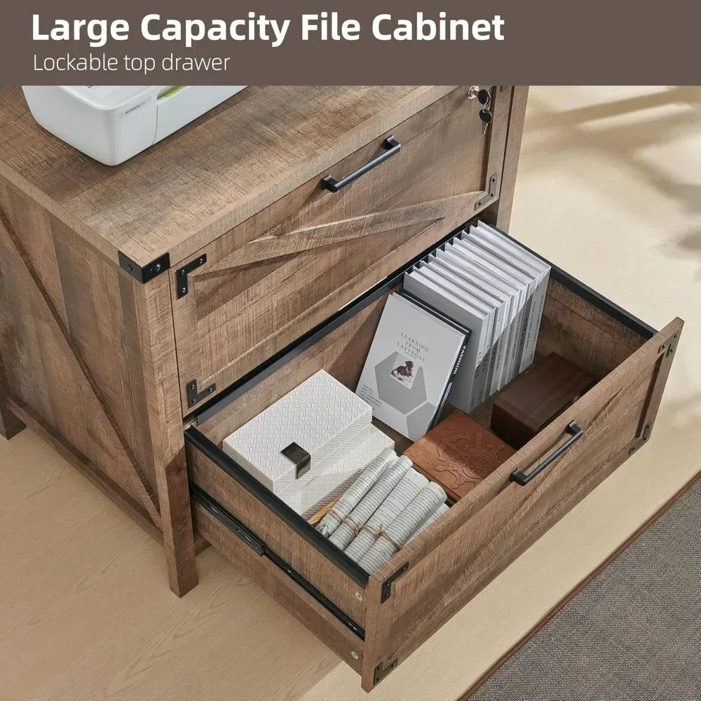 2 drawer farmhouse file cabinet