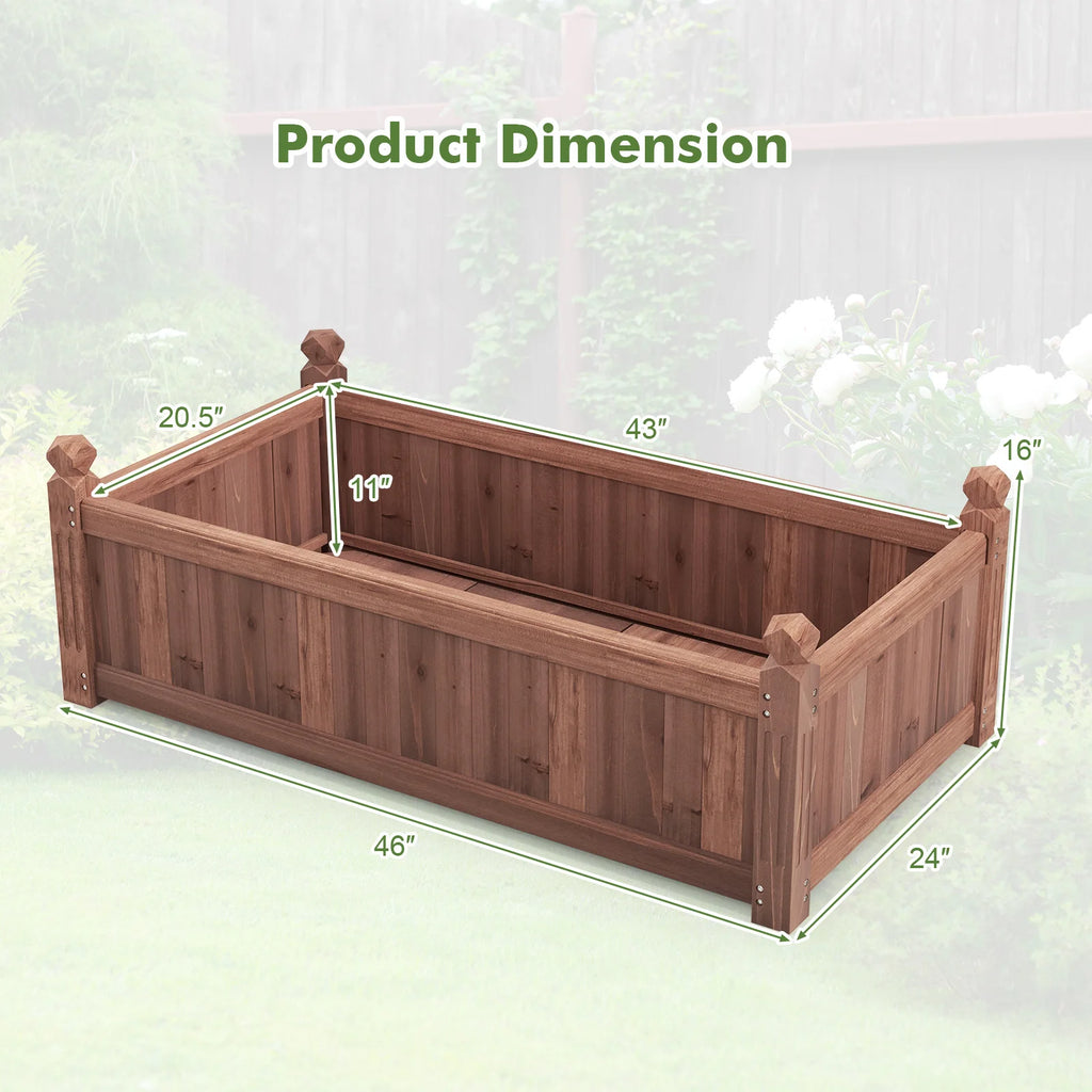 Wooden Raised Garden Bed