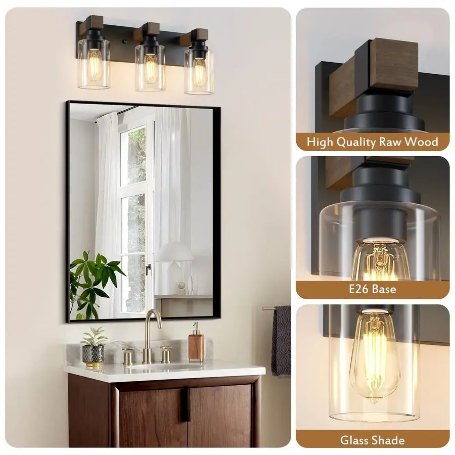 Rustic Bathroom Vanity Light Fixture
