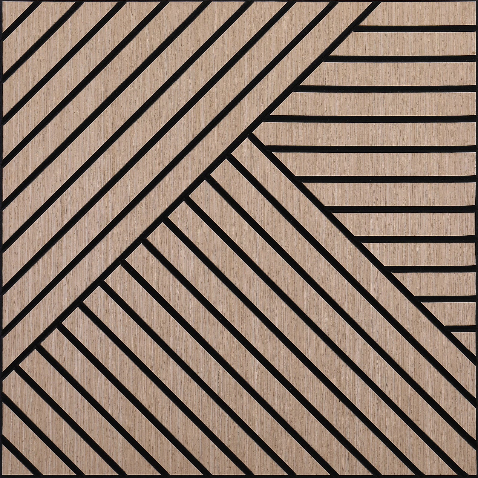 4 Packs Acoustic 3D Wood Slat Wall Panels