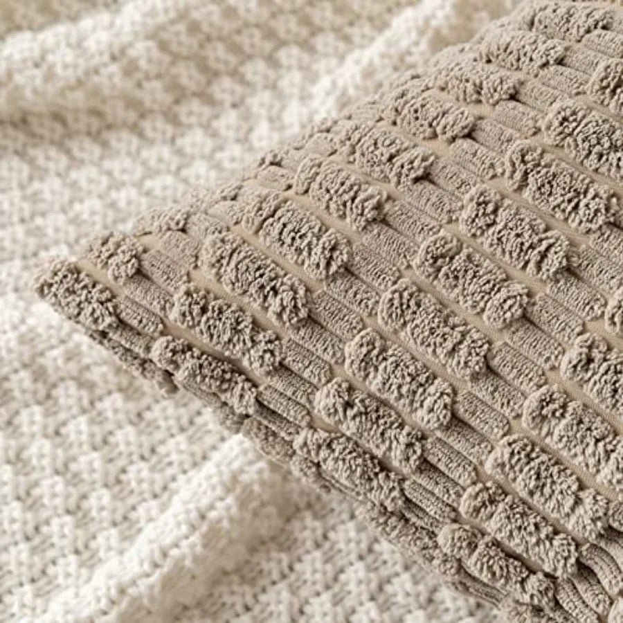 Pack of 2 Corduroy Throw Pillow Covers 18x18