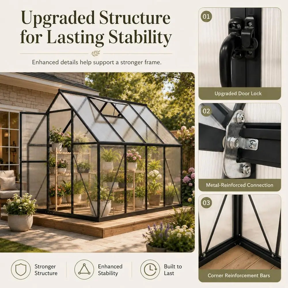 Greenhouse Kits for Outdoors, 6x10 FT