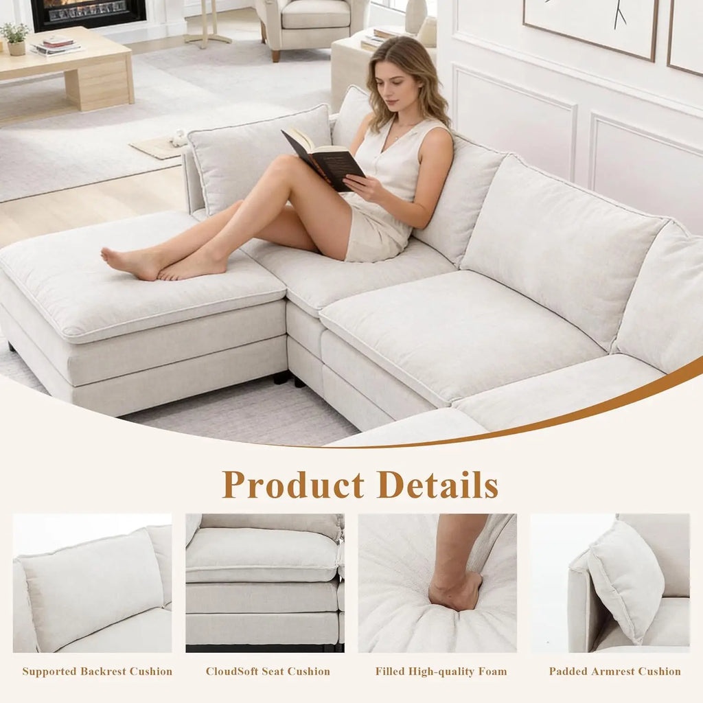 108" L Shaped Couch