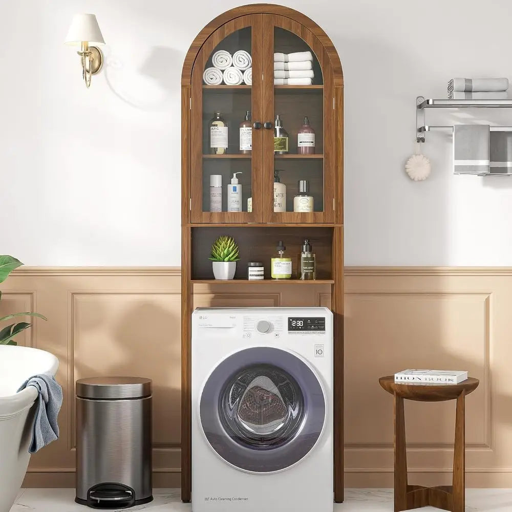 Arched Over The Toilet Storage Cabinet