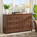 Farmhouse 54" Wood Dresser, 6 Drawers