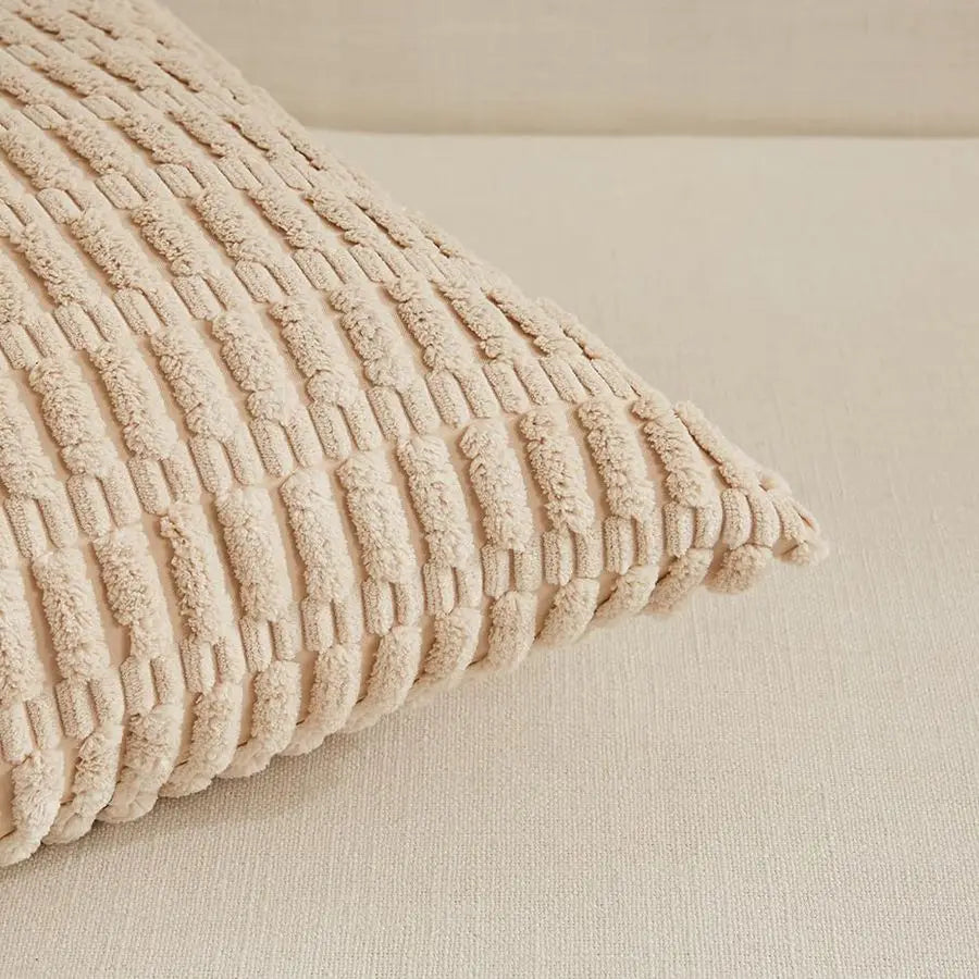 4 Packs Neutral Decorative Throw Pillow Covers 22x22