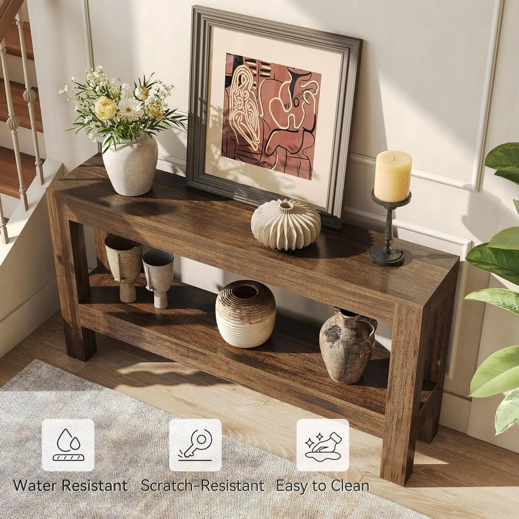 63" Narrow Long Console Table