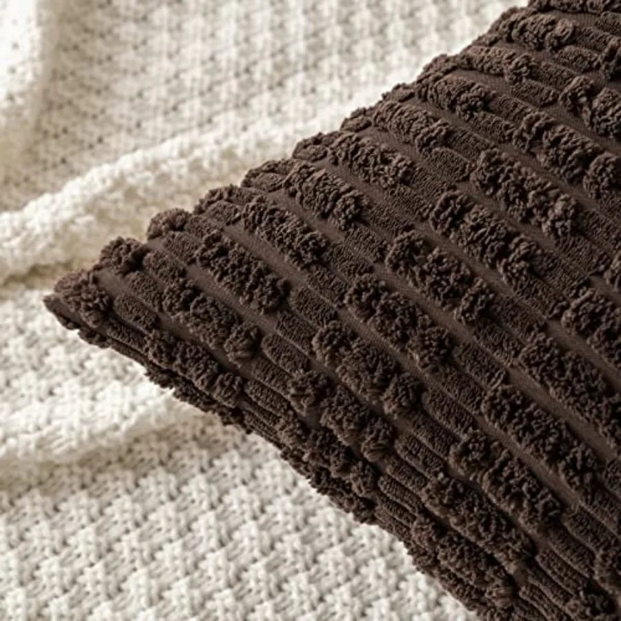 Pack of 2 Corduroy Throw Pillow Covers 18x18