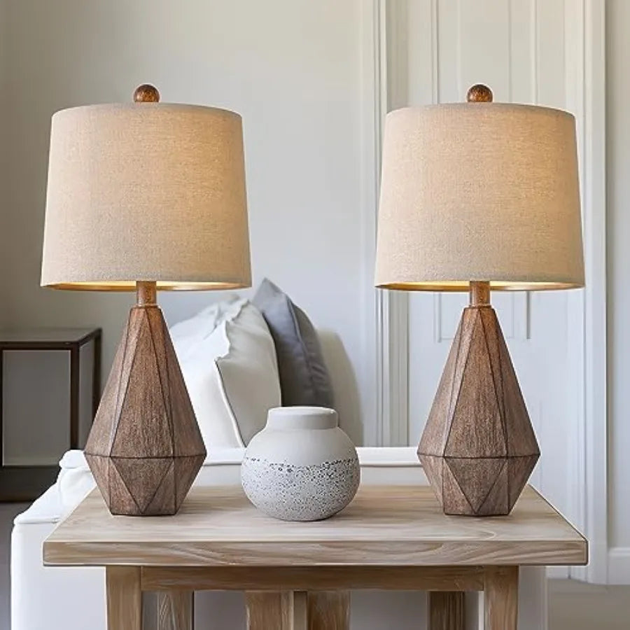Farmhouse Table Lamp Set of 2