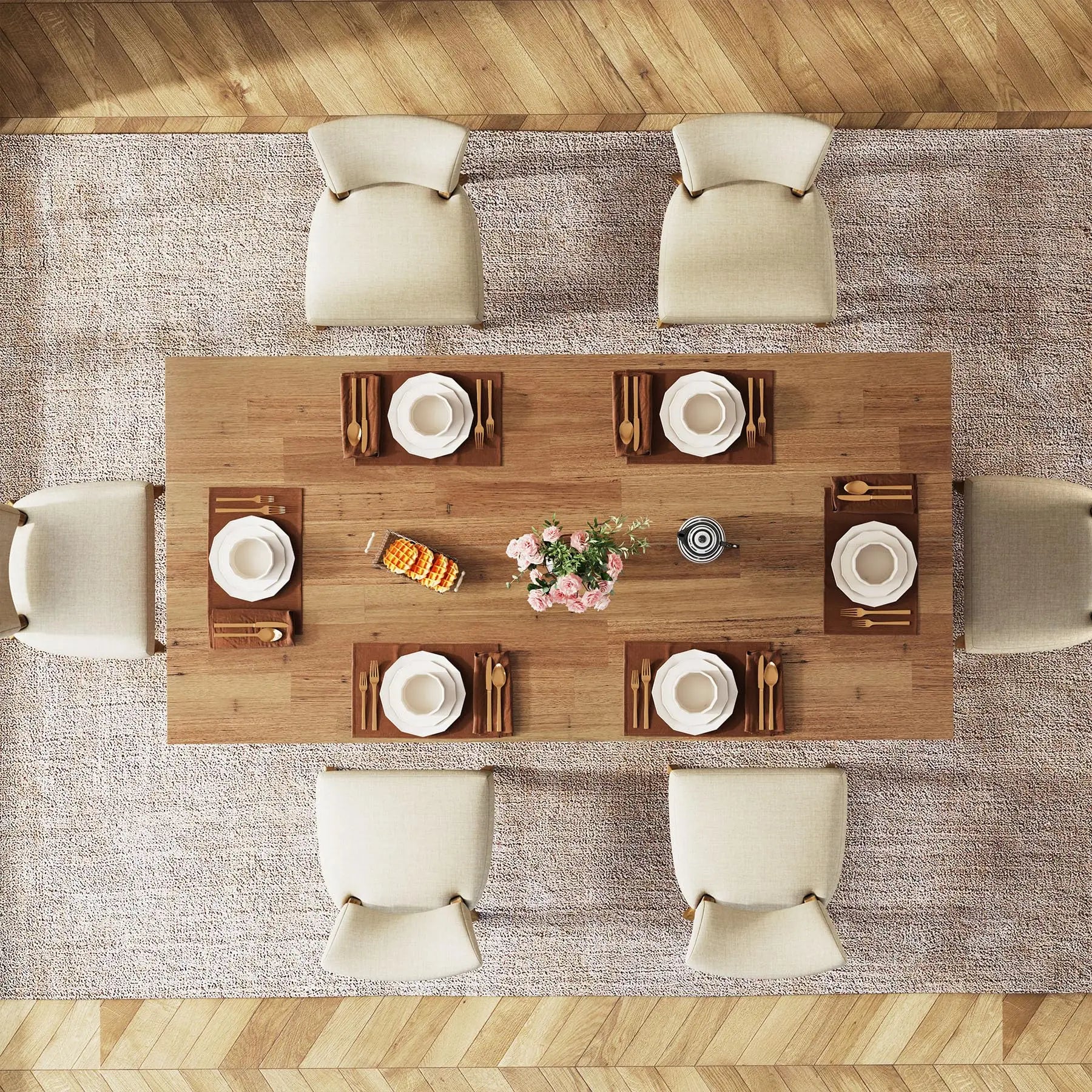 Farmhouse 63-inch Dining Table
