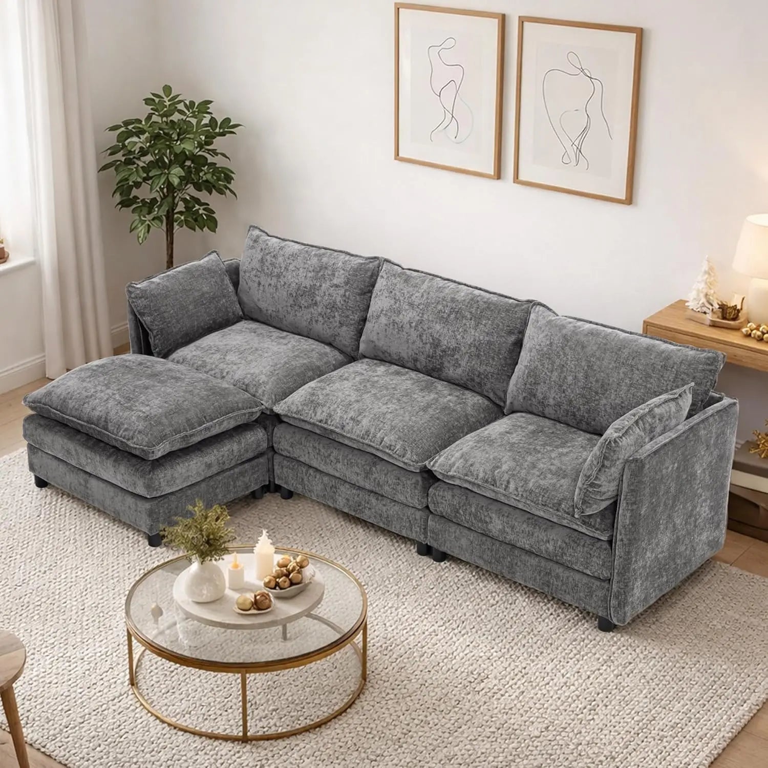 108" L Shaped Couch