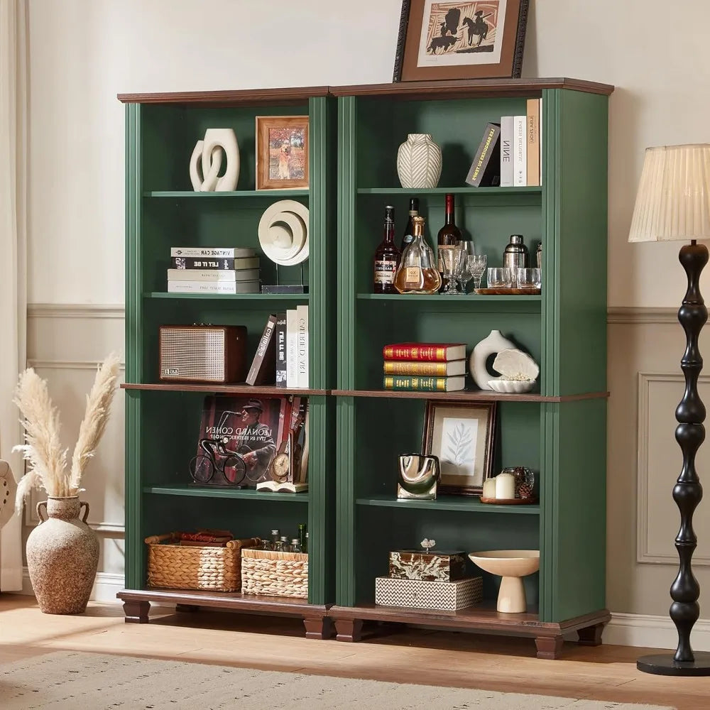 70" Tall 5-Tier Wooden Bookshelf