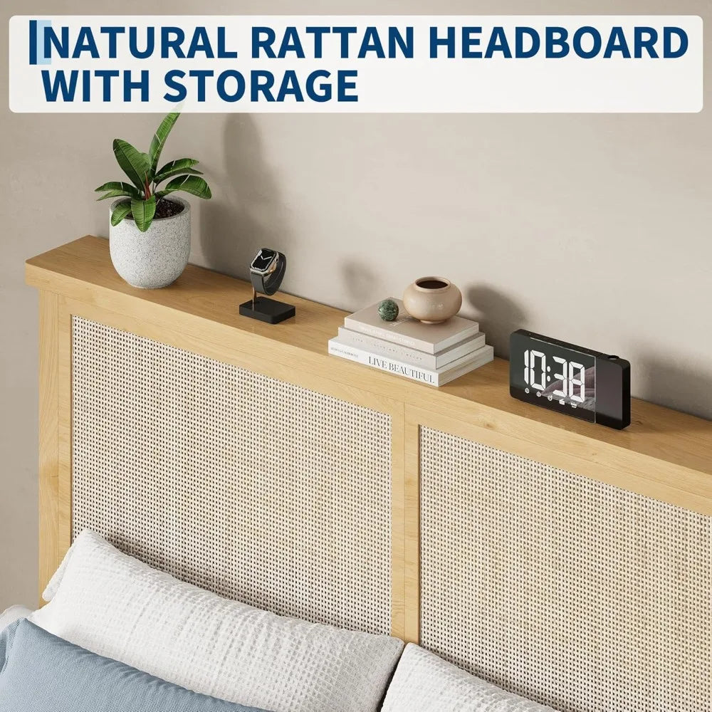 Queen Size Rattan Bed Frame