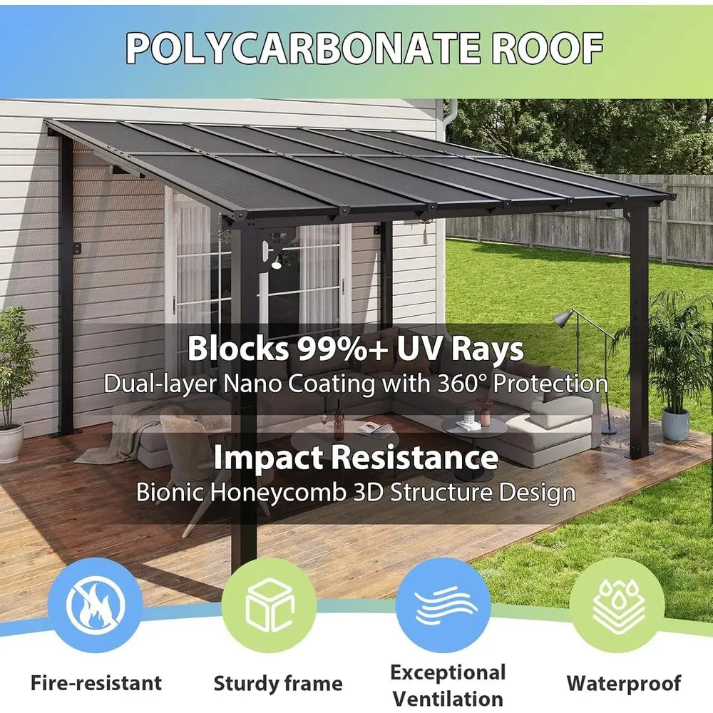 12x 10 Premium Lean-To Gazebo