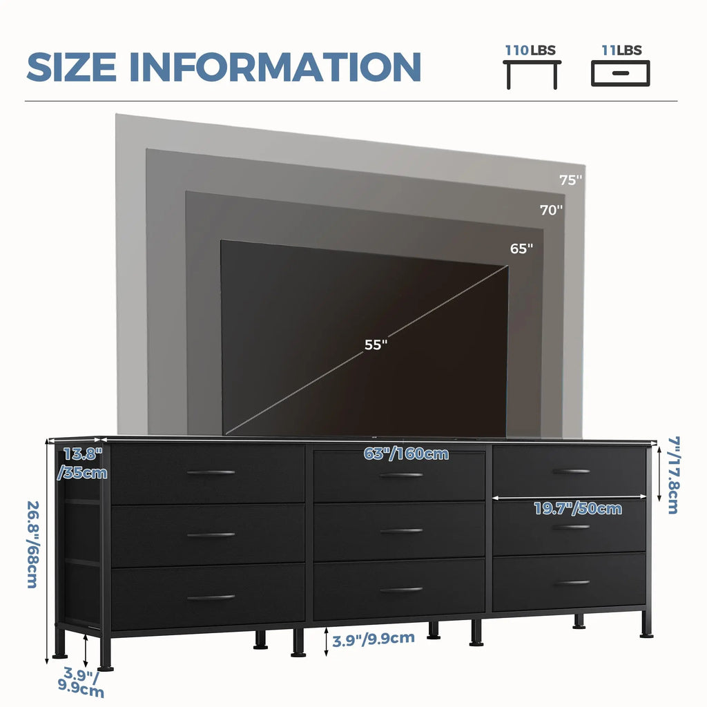 63" Entertainment Center/TV Stand