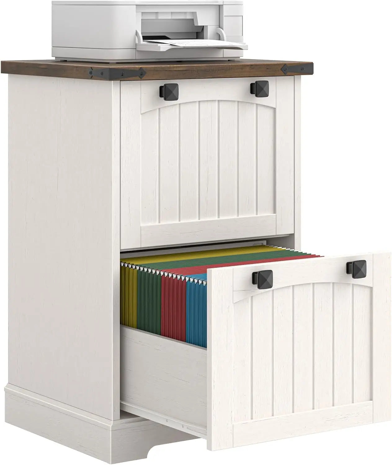 Farmhouse 2 Drawer Small File Cabinet