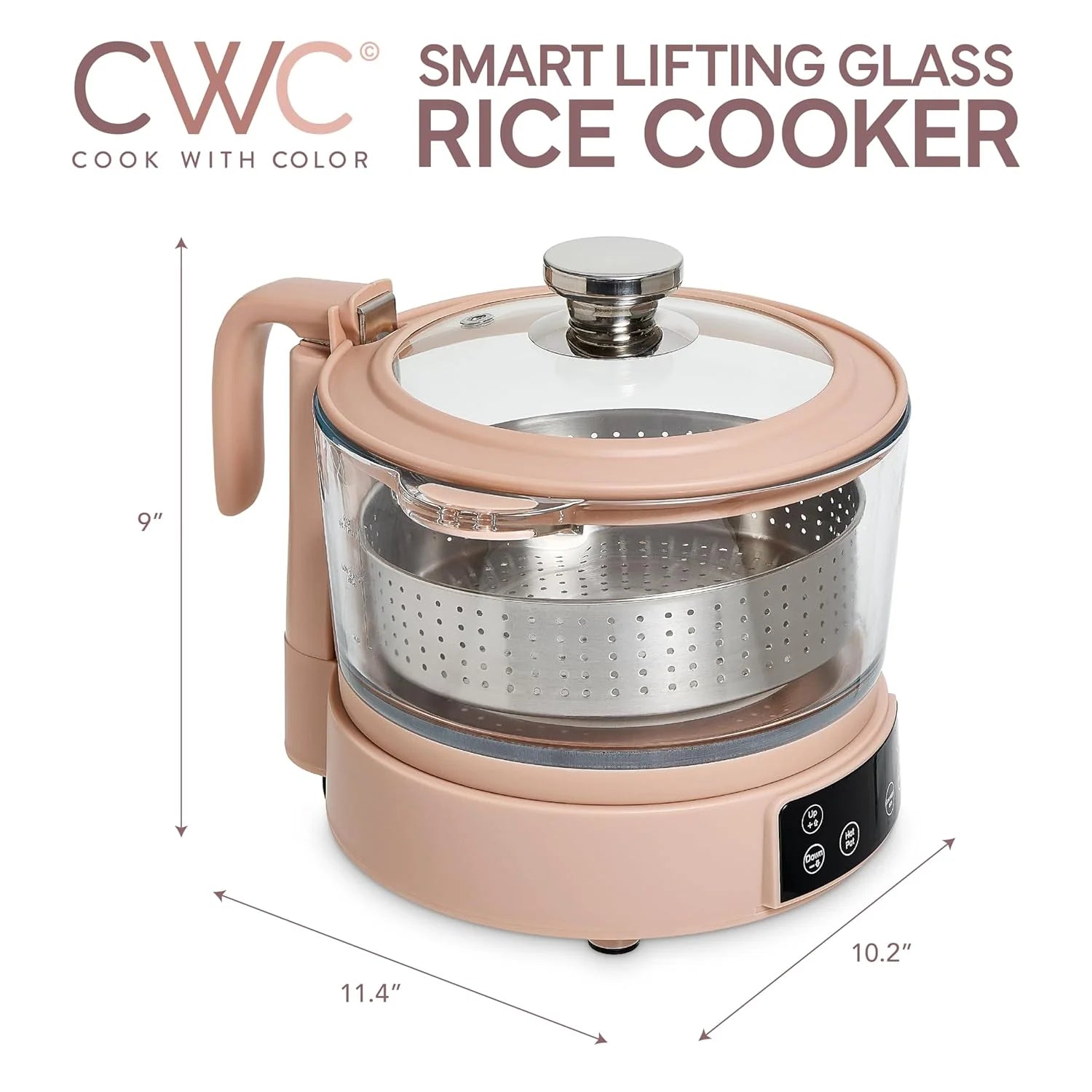 Glass Low Carb 6 Cup Rice Cooker