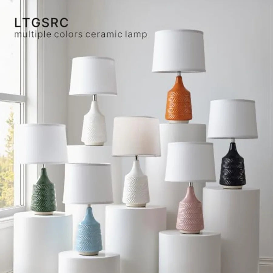 Ceramic Table Lamps Set of 2