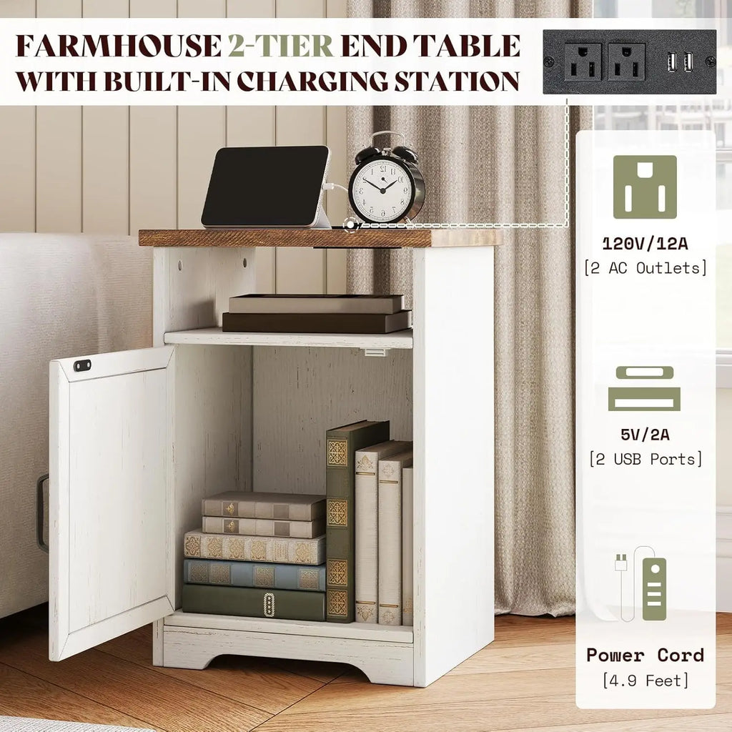 3-Piece Farmhouse Coffee & End Table Set