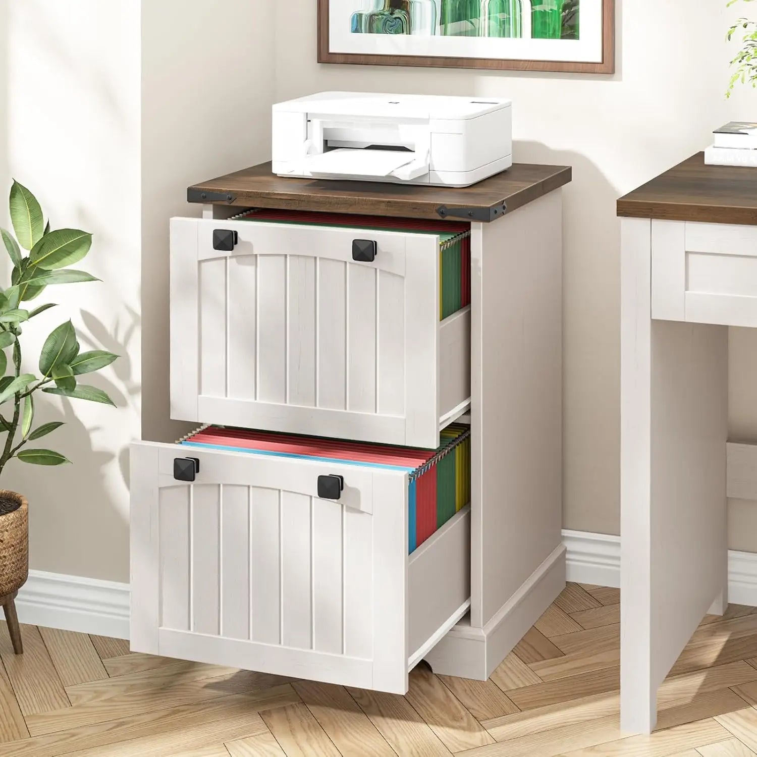 Farmhouse 2 Drawer Small File Cabinet
