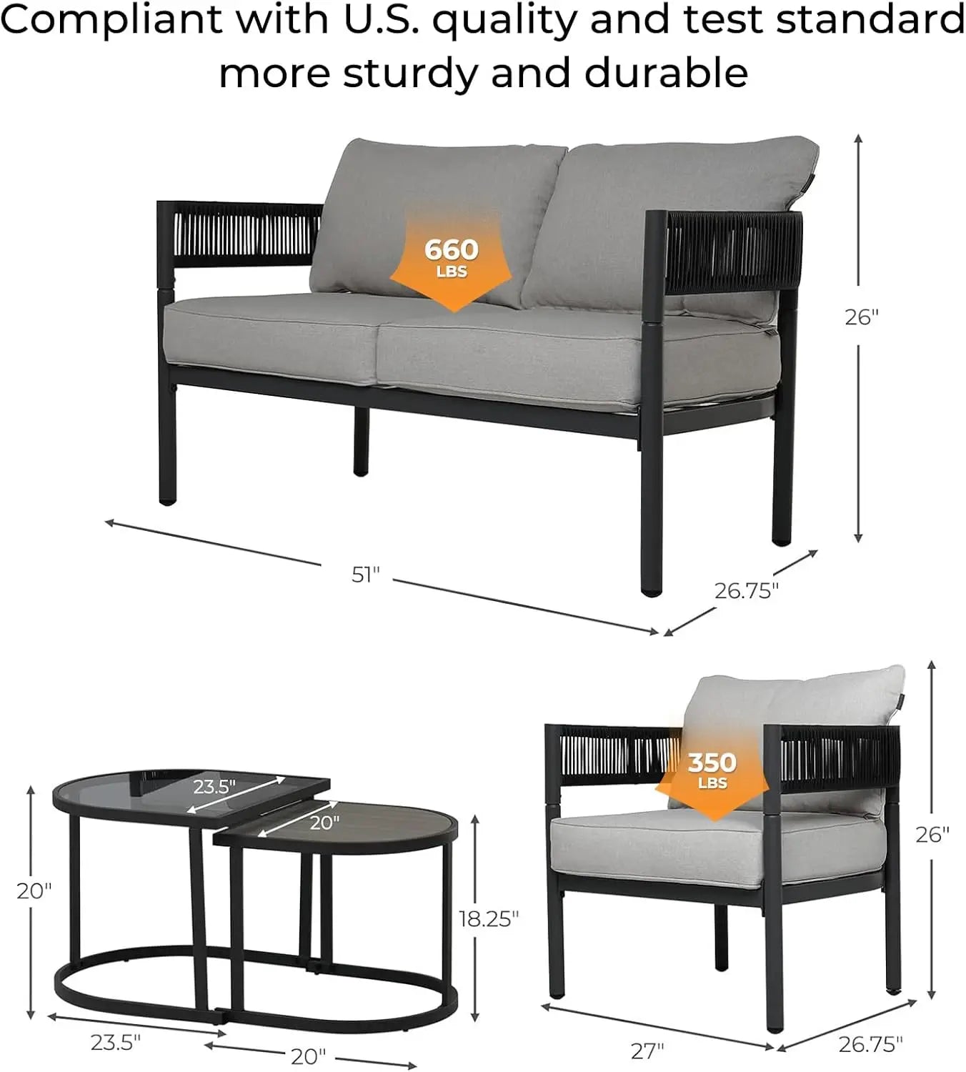 5-Piece Outdoor Furniture Set