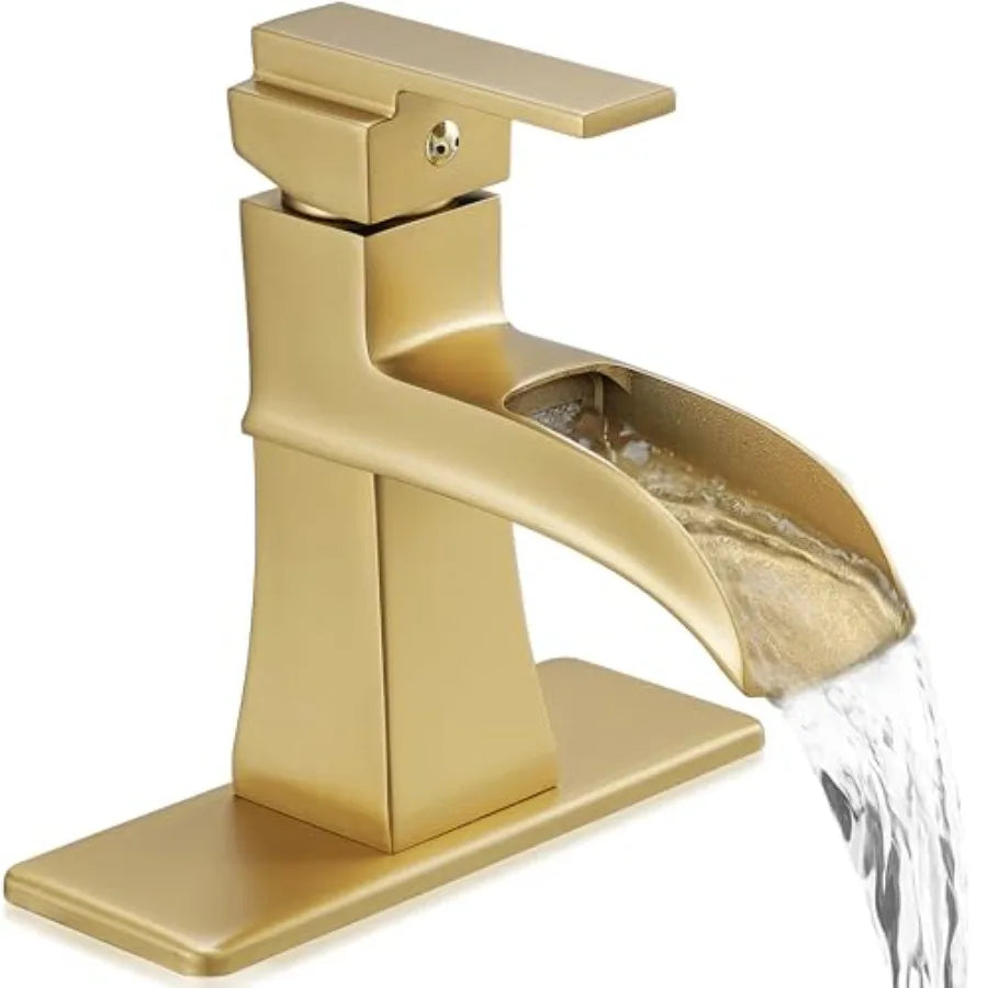 Bathroom Faucet, 1 Hole or 3 Hole Mount