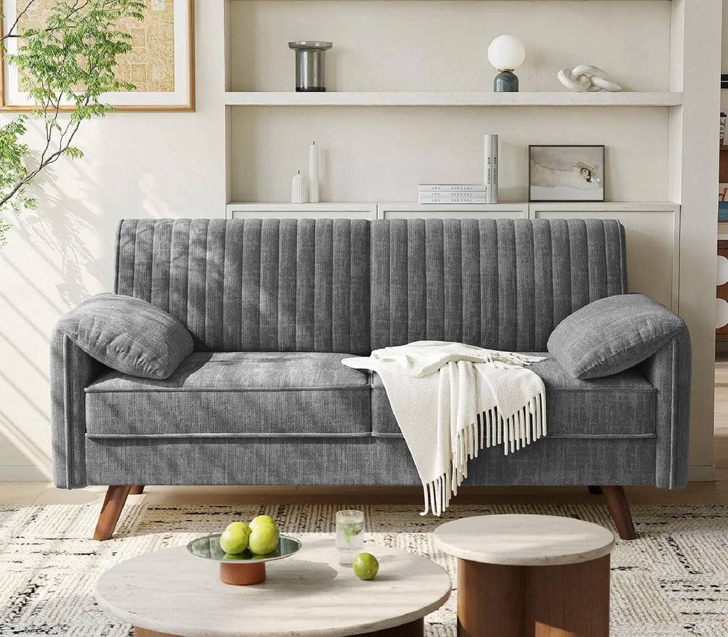 64.5" Chenille Loveseat Sofa