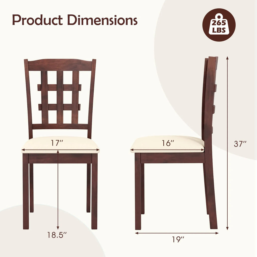 Farmhouse Armless Dining Chair Set of 2