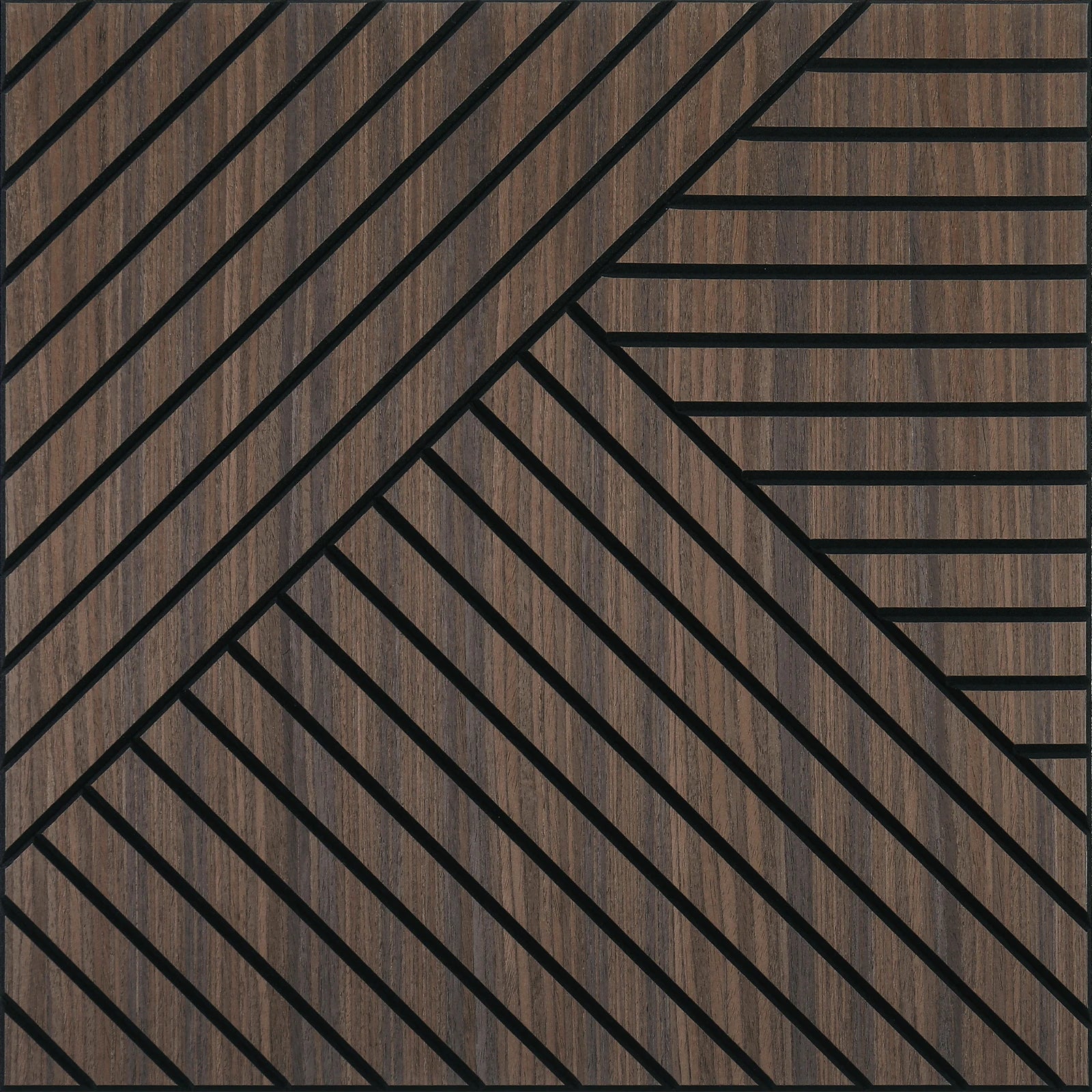 4 Packs Acoustic 3D Wood Slat Wall Panels